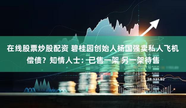 在线股票炒股配资 碧桂园创始人杨国强卖私人飞机偿债？知情人士：已售一架 另一架待售