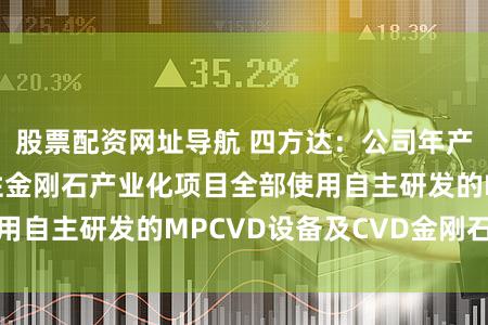 股票配资网址导航 四方达：公司年产70万克拉功能性金刚石产业化项目全部使用自主研发的MPCVD设备及CVD金刚石工艺