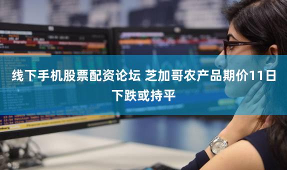 线下手机股票配资论坛 芝加哥农产品期价11日下跌或持平