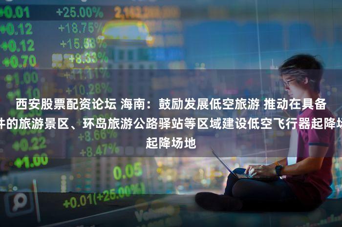 西安股票配资论坛 海南：鼓励发展低空旅游 推动在具备条件的旅游景区、环岛旅游公路驿站等区域建设低空飞行器起降场地